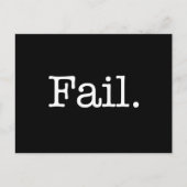 Fail Quote - mislukt. Slang Quotes Briefkaart (Voorkant)