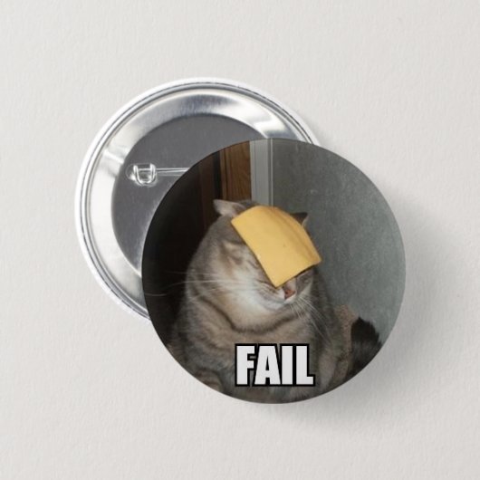 FAIL RONDE BUTTON 5,7 CM (Voorkant /achterkant)