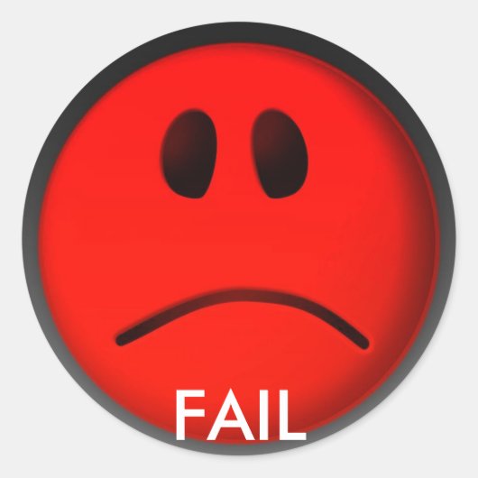 FAIL RONDE STICKER (Voorkant)