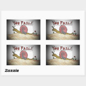 Fail Snail zegt dat je faalt Rechthoekige Sticker (Vel)
