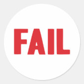 Fail-sticker Ronde Sticker (Voorkant)