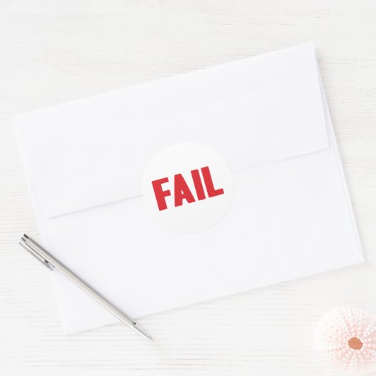 Fail-sticker Ronde Sticker (Envelop)