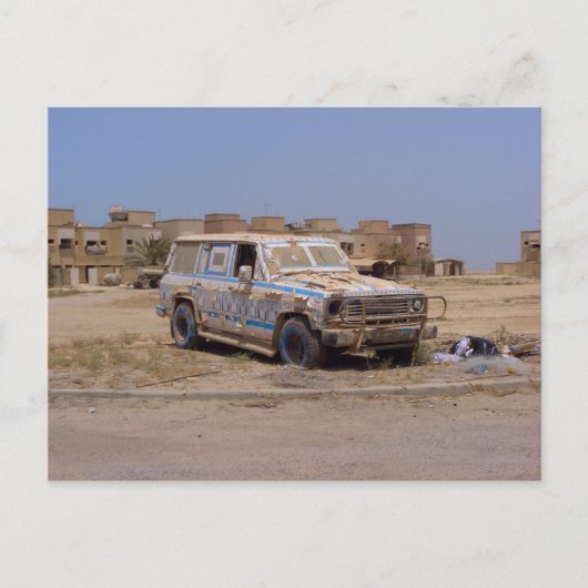 Failaka Island verlaten Car Briefkaart (Voorkant)