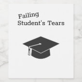 Failing Student's Tears Wijn Etiket (Enkel label)