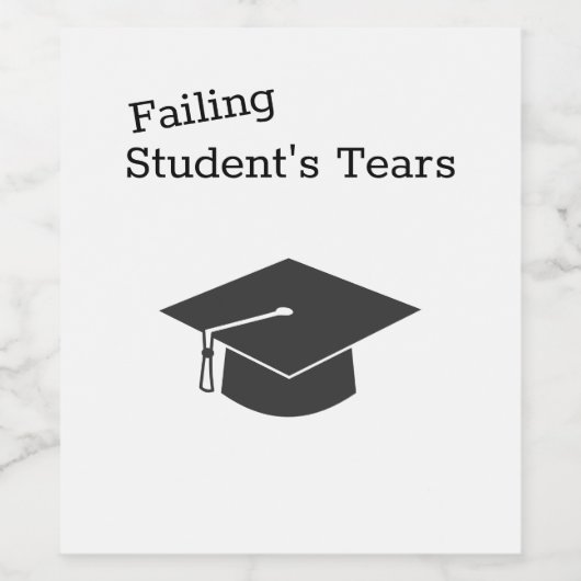 Failing Student's Tears Wijn Etiket (Enkel label)