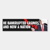 Faillissement Casino’s Faillissement Nation Anti-T Bumpersticker (Voorkant)