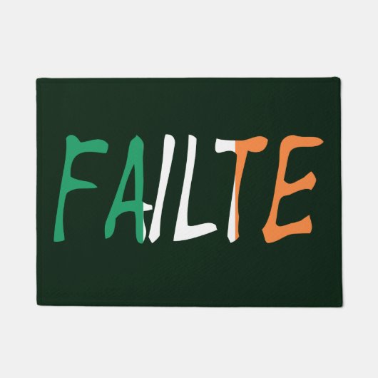 Failte overlay op Irish Flag dmcn Deurmat (Voorkant)