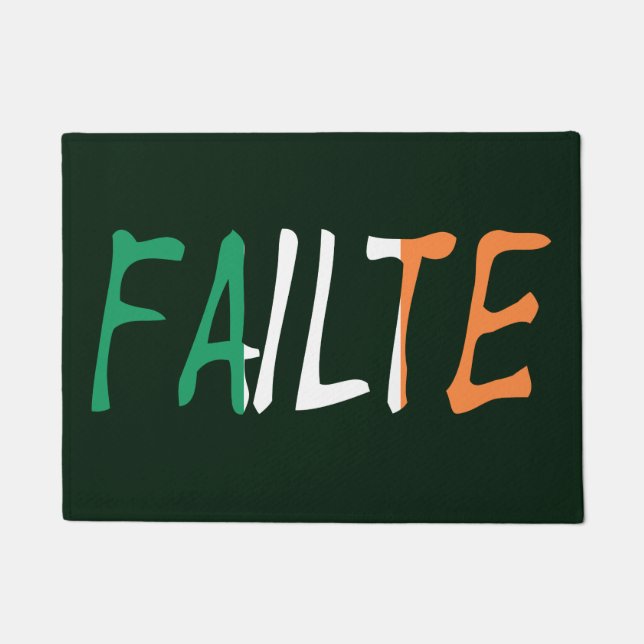 Failte overlay op Irish Flag dmcn Deurmat (Voorkant)