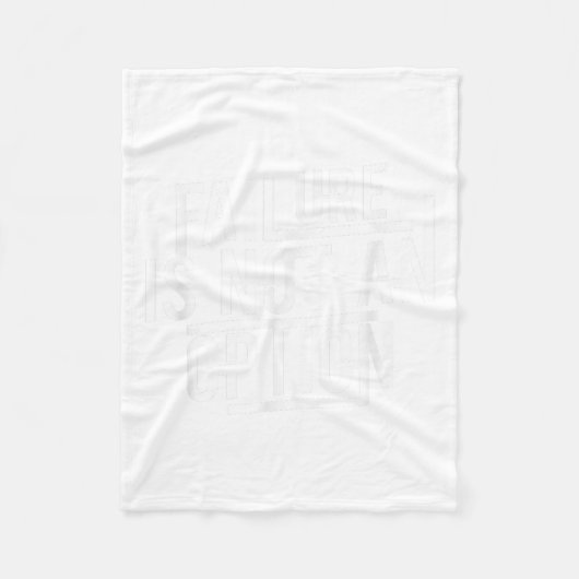 Failure Is Not An Option Motivational  Fleece Deken (Voorkant)