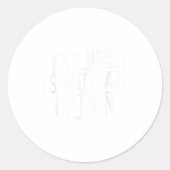 Failure Is Not An Option Motivational  Ronde Sticker (Voorkant)