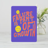 Failure Is Part of Growth – Motivational Card Feestdagenkaart (Staand voorkant)