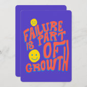 Failure Is Part of Growth – Motivational Card Feestdagenkaart (Voorkant / Achterkant)