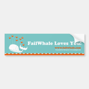 FailWhale-Bumperstickers Bumpersticker