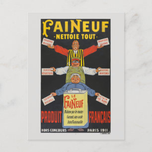 Faineuf Frankrijk Vintage Poster 1911 Briefkaart