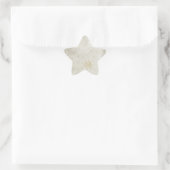 Faint Beige Grunge Stars' Groepen Kerstmis Ster Sticker (Tas)