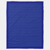 Faint Filigree over Cobalt Blue Fleece Blanket (Voorkant)