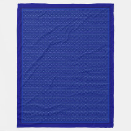 Faint Filigree over Cobalt Blue Fleece Blanket Deken