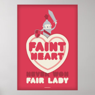 Faint Heart heeft nooit gewonnen Fair Lady Poster