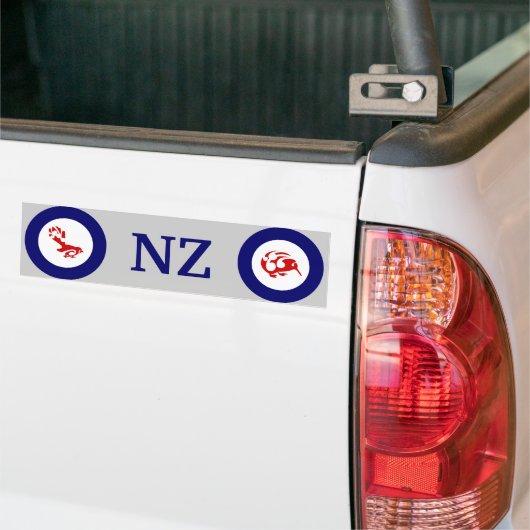 Faintail Nieuw-Zeelandse Aotearoa Bird Bumpersticker (Op Truck)