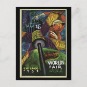 Fair-1934 van Postercard-Chicago World Briefkaart (Voorkant)