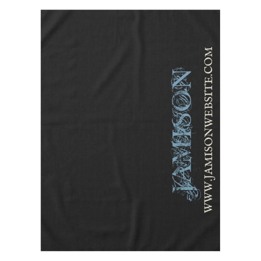 Fair Business Name (Blauw en zwart Show) Tafelkleed (Voorkant)