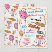 Fair Carnival pretpark Circus Verjaardag Kaart (Voorkant / Achterkant)