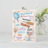 Fair Carnival pretpark Circus Verjaardag Kaart (Staand voorkant)