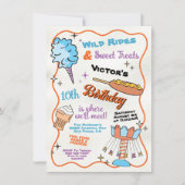 Fair Carnival pretpark Circus Verjaardag Kaart (Voorkant)