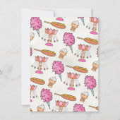 Fair Carnival Pretpark Circus Verjaardag Roze Kaart (Achterkant)