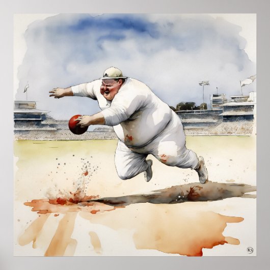 Fair Catch - Archief Cricket Print (Voorkant)