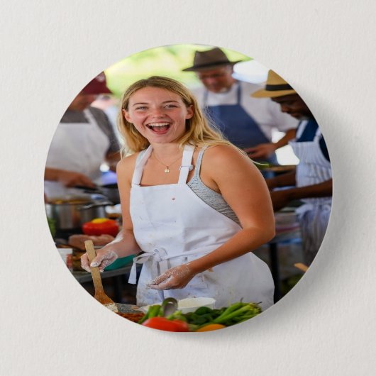 Fair Cook Off Photo Customize Ronde Button 7,6 Cm (Voorkant)