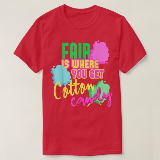 Fair Cotton Snoep Floss T-shirt (Design voorkant)