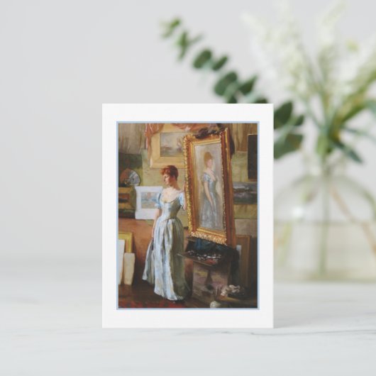 Fair Critics Charles Courtney Curran Briefkaart (Staand voorkant)