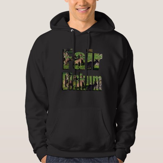 Fair Dinkum Aussie Slang Logo, Hoodie (Voorkant)