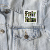 Fair Dinkum Aussie Slang Logo, Vierkante Button 5,1 Cm (In situ)