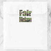 Fair Dinkum Aussie Slang Logo, Vierkante Sticker (Tas)