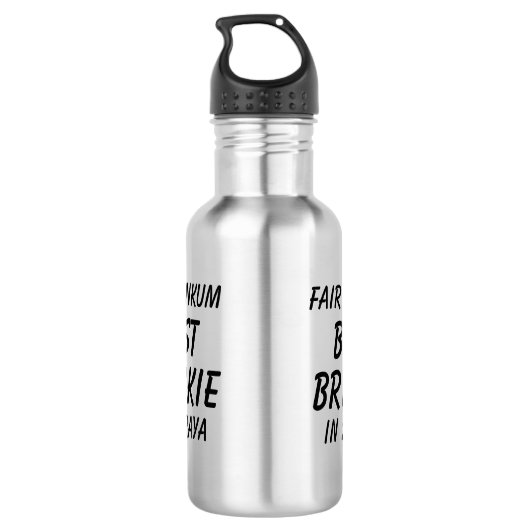 Fair Dinkum BEST BRICKIE (metselaar) in Straya Waterfles (Achterkant)