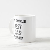 Fair Dinkum BEST DAD in Straya (Australië) Koffiemok (Voorkant links)