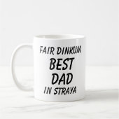 Fair Dinkum BEST DAD in Straya (Australië) Koffiemok (Links)