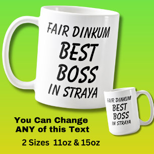 Fair Dinkum BESTE BAAS in Straya (Australië) Koffiemok