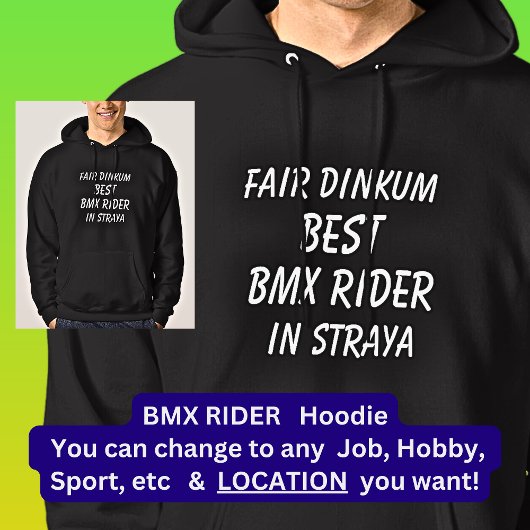Fair Dinkum BESTE BMX RIDER in Straya Hoodie