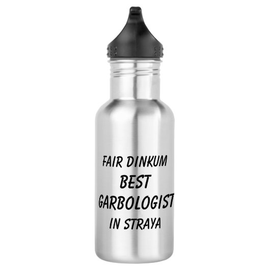 Fair Dinkum BESTE GARBOLOGIST in Straya Waterfles (Rechts)