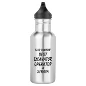 Fair Dinkum BESTE GRAAFMACHINE OPERATOR in Straya Waterfles (Rechts)