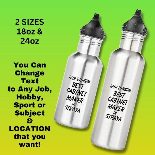 Fair Dinkum BESTE KABINETSMAKER in Straya Waterfles