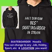 Fair Dinkum BESTE SKATEBOARDER in Straya Hoodie