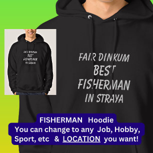 Fair Dinkum BESTE VISSER in Straya Hoodie