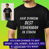 Fair Dinkum BESTE VISSER in Straya T-shirt