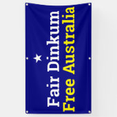 Fair Dinkum Free Australia Banner (Verticaal)