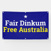 Fair Dinkum Free Australia Banner (Horizontaal)