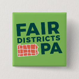 Fair Districts PA 2 " Button